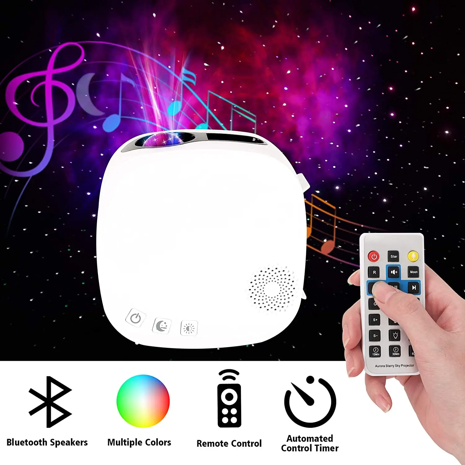 Светодиодный ночной Светильник Galaxy Star Sky 360 Pro атмосферный светильник проектор