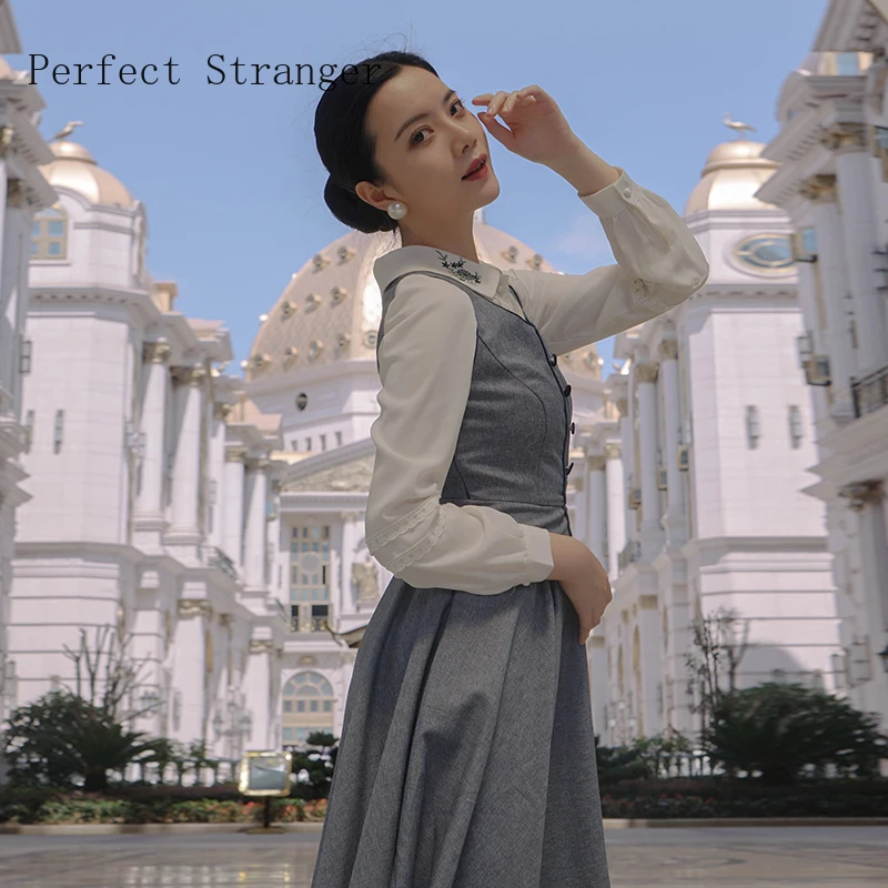 Женское платье с цветочной вышивкой Элегантное Длинное без рукавов круглым