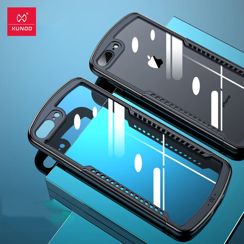 Чехол Xundd для iPhone 7 8 Plus противоударный чехол телефона защитный Прозрачный iPhone8