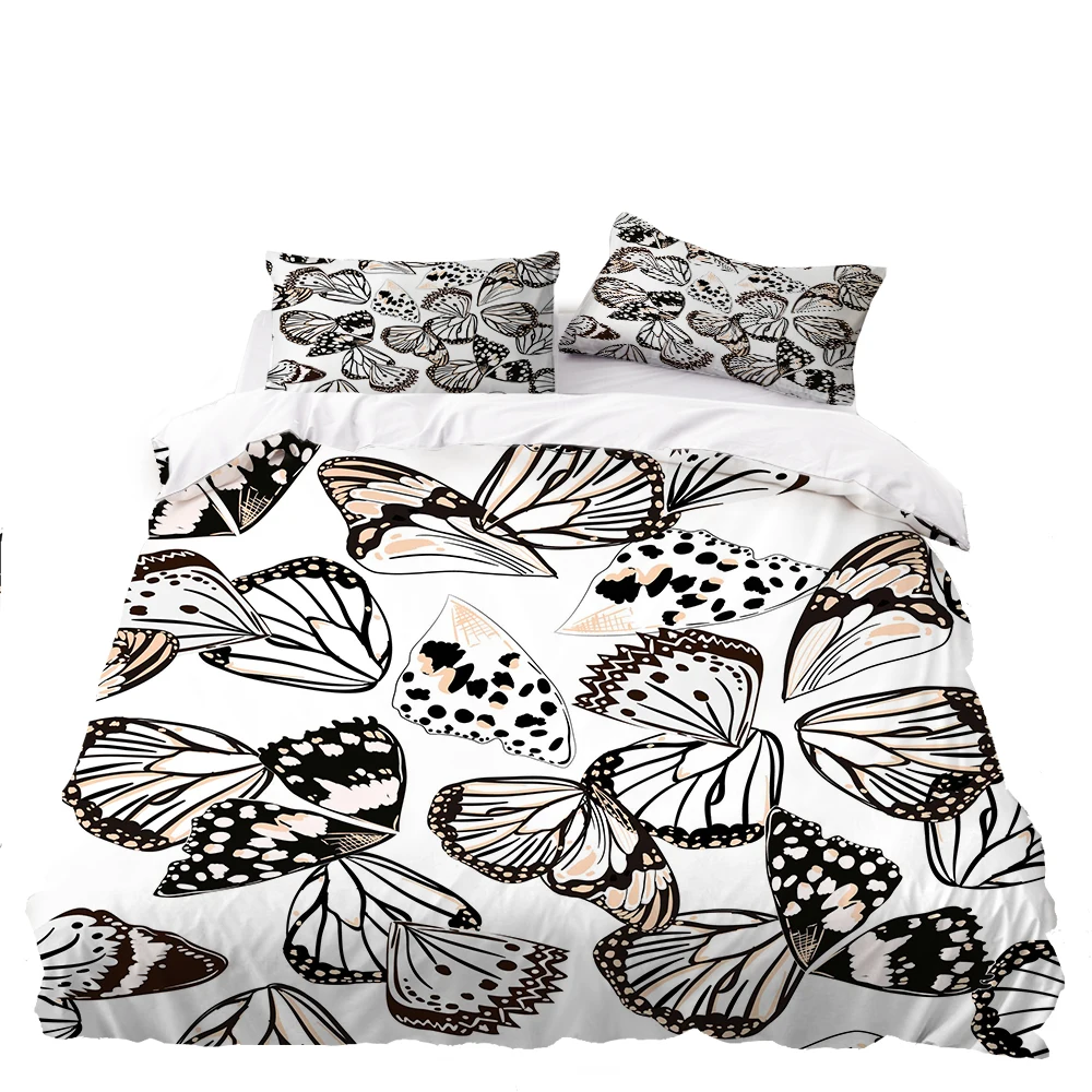 Набор постельного белья с 3D принтом бабочки набор из серии насекомых