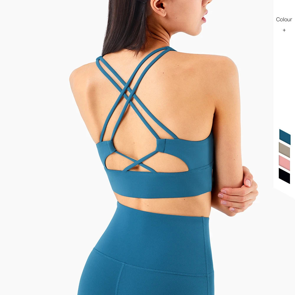 

Women's Underwear Fitness Sport Top Gym Women's Bra Breathable Woman Clothes Lulu Bra Without Bones Crop Top Underwear Women