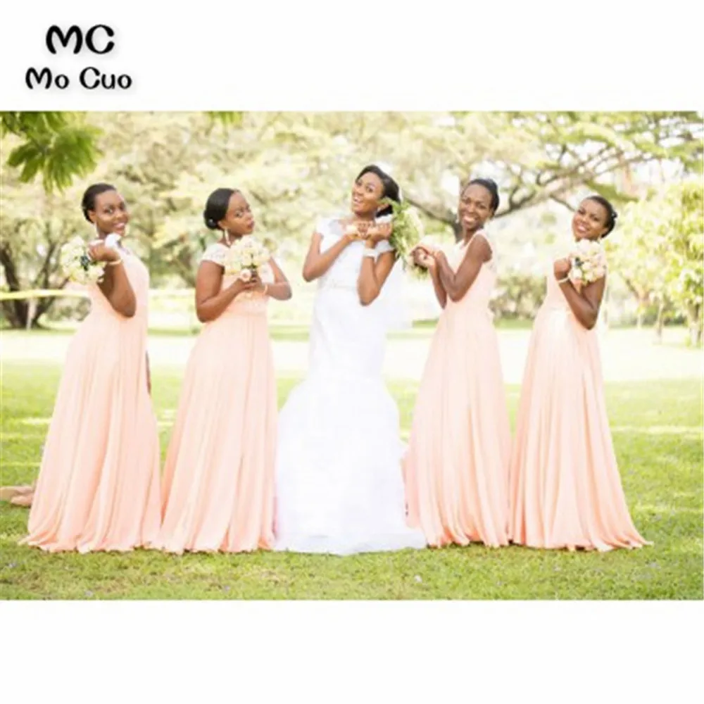 2019 прозрачное кружевное длинное платье для свадебной вечеринки шифоновое