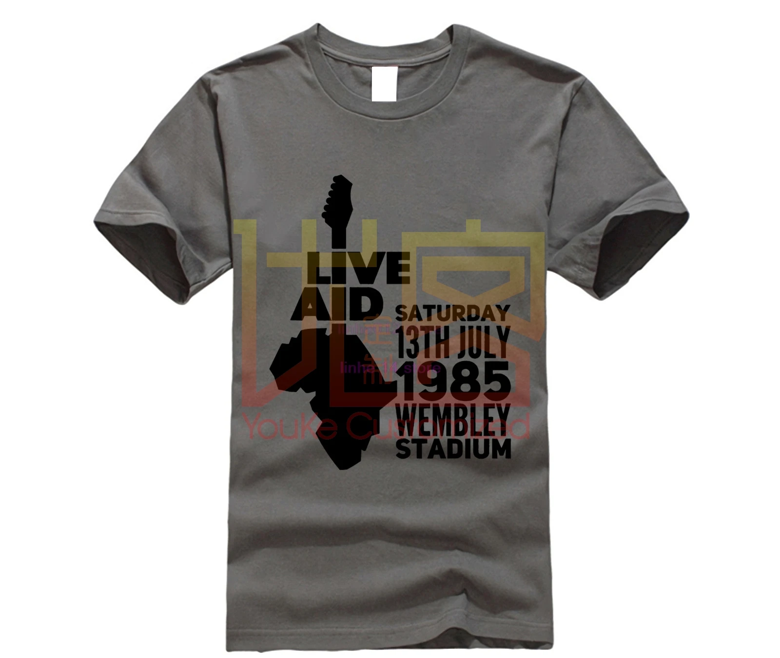 Live Aid Rock футболка с музыкальной тематикой королева 100% хлопок электронная гитара