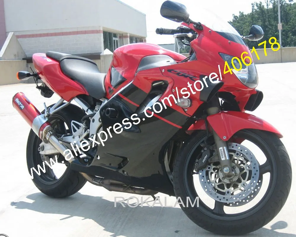 

Fairing For Honda CBR 600F4 CBR600 CBR600RR 1999 2000 CBR 600 F4 99 00 Red Black ABS Fairing (Injection Molding)