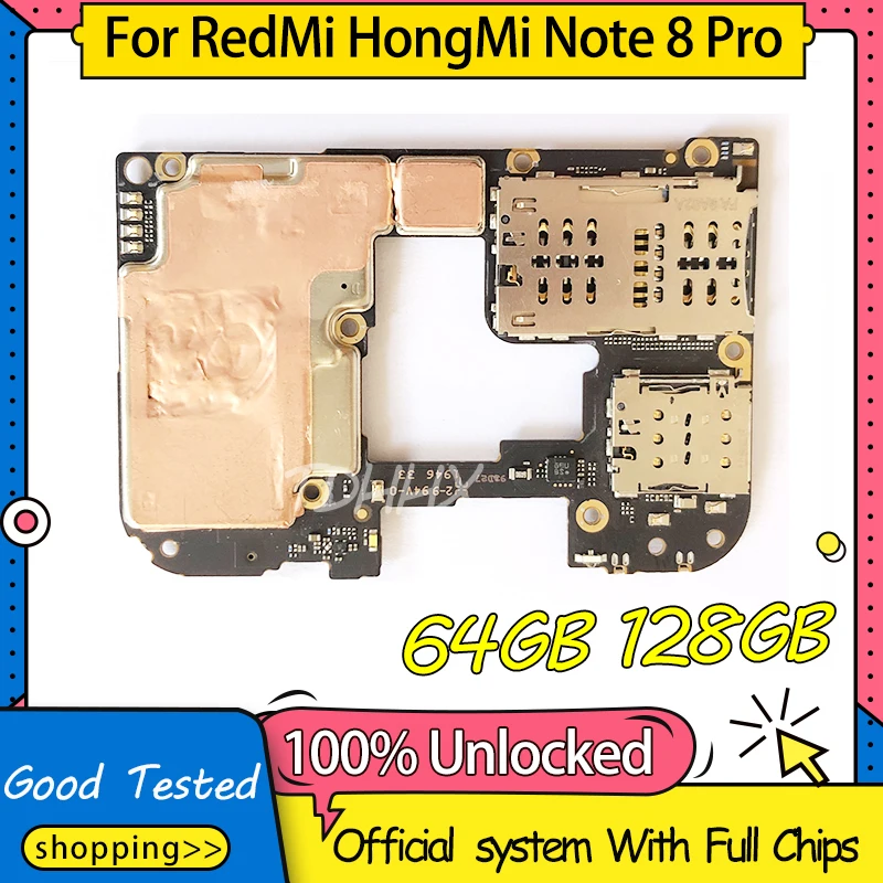Материнская плата для Xiaomi Hongmi Redmi Note 8 Pro 64 ГБ 128 разблокированная|Антенны
