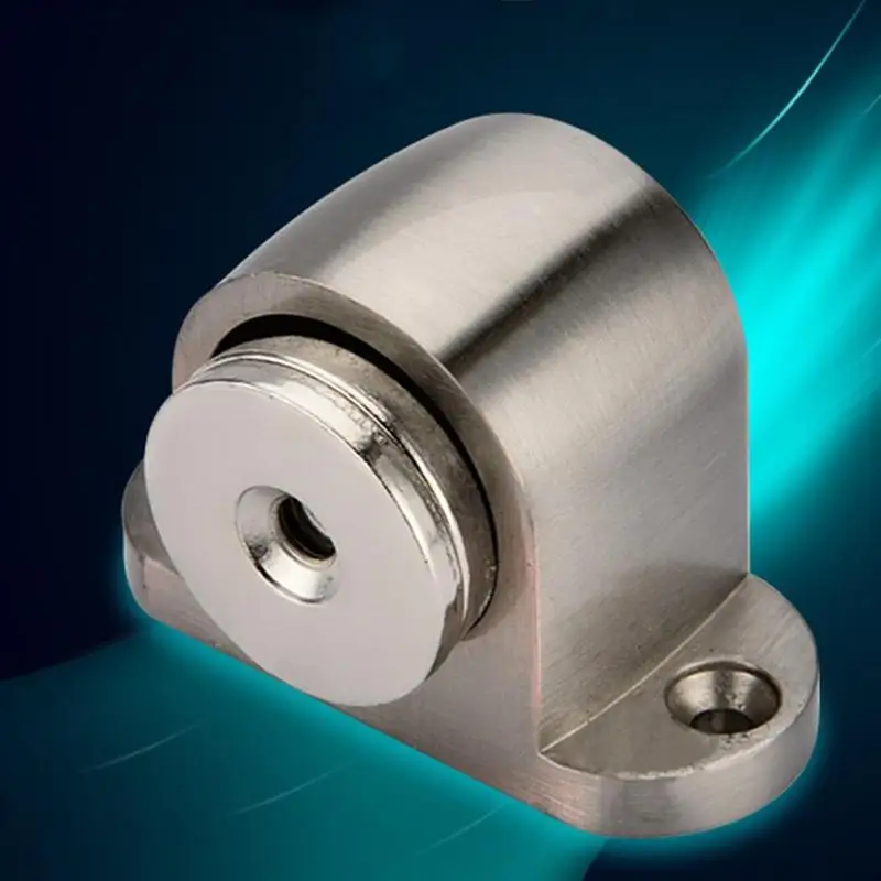 Магнитный держатель для двери из цинкового сплава мощный напольный матовый