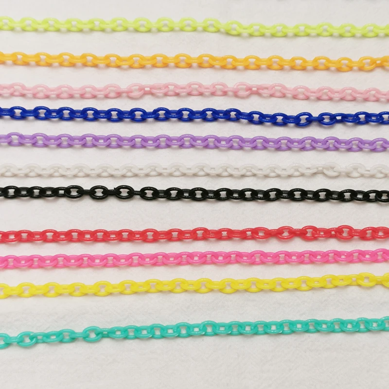 

Цепочка акриловая Женская, 100 шт., 50 см, 6-8 мм, с застежкой-лобстером