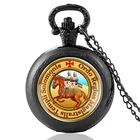 Ретро заказ du Templel стеклянный кабошон кварцевые карманные часы винтажные мужские женские подвески ожерелье часы подарки