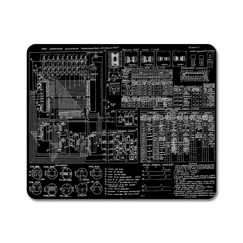 Science Elements компьютерный и химический дизайн натуральный резиновый коврик для мыши