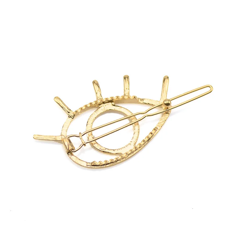 Заколка для волос в стиле ретро простой геометрический зажим с боковыми