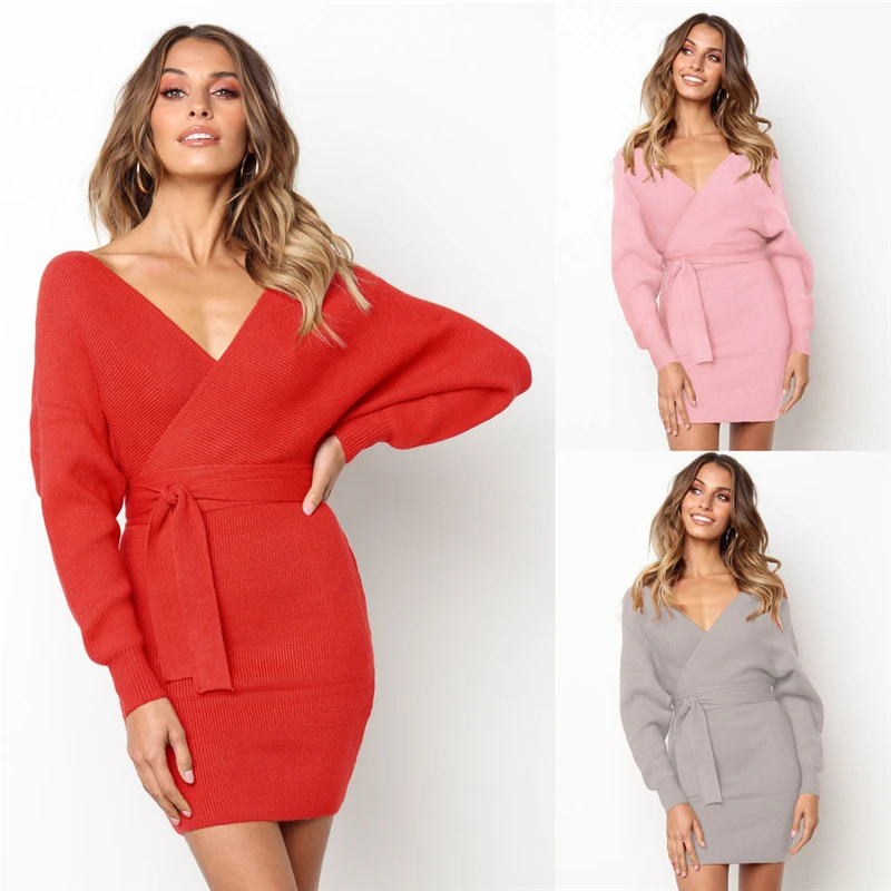 2020 новое летнее женское сексуальное мини-платье с глубоким v-образным вырезом
