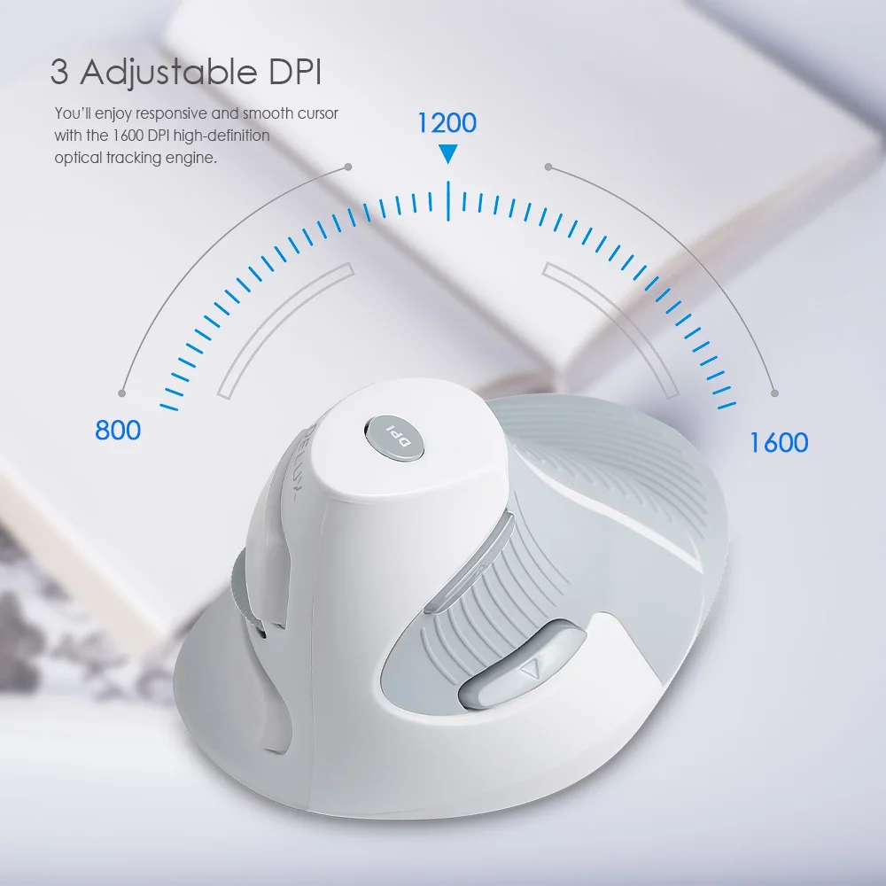 Delux M618 Вертикальная игровая мышь 1600DPI USB оптическая компьютерная Mause эргономичная