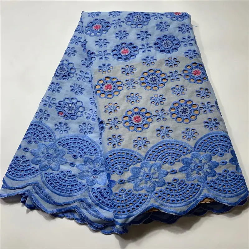 

purple African Cotton Lace Fabric High Quality French Pure Cotton Embroidery Swiss voile Lace Fabrics for Nigerian Wedding