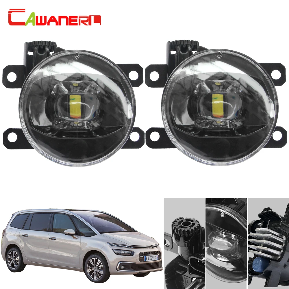 Cawanerl светодиодный противотуманный светильник для Citroen C4 2004 2013 90 мм 12 В|Фара авто в