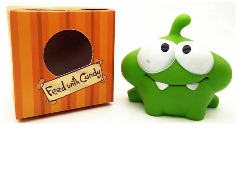 1 kikker виниловая Резина android spel pop snijkraad om nom candy verslindende monster speelgoed figuur baby bb geluid speelgoed