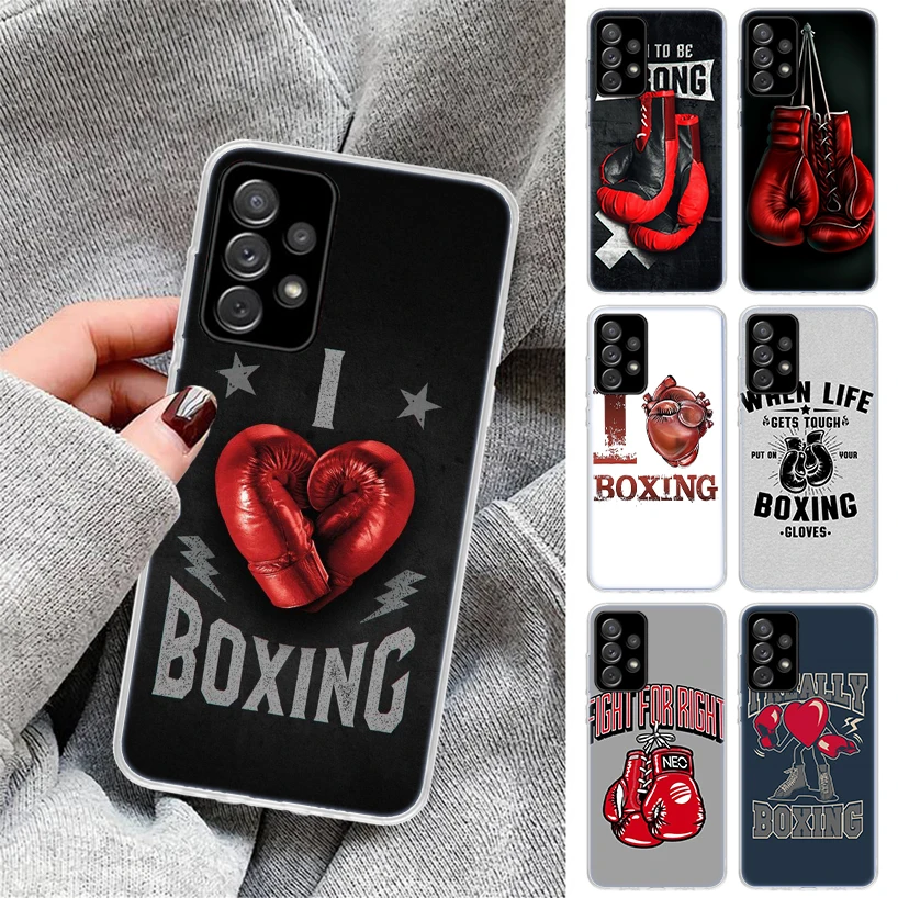 Боксерские перчатки чехол для телефона Samsung Galaxy A53 A52 A13 A12 A73 A72 A23 A22 A33 A32 A03S A02S A42 5G A10S