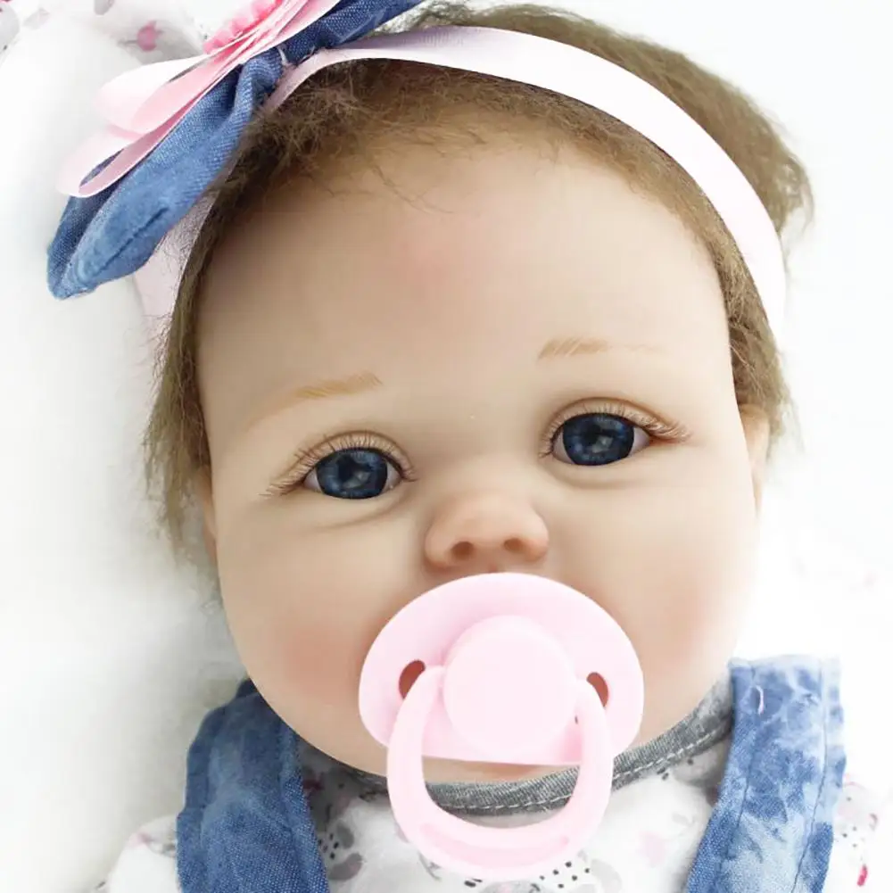 

22" Bebe Doll Bebe Reborn Baby Dolls for Children Toys Toddler Full Body Silicone Girl Reborn Doll with Summer Clothes