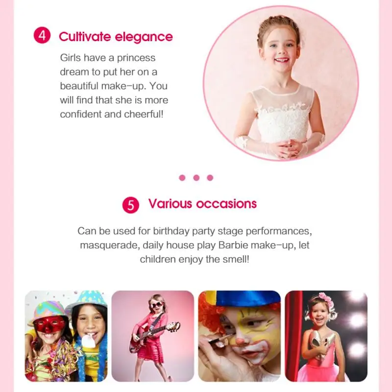 

Girls Simulation Dressing Table Makeup Toy Cosmetics Party Performances Dressing Box Set Children Makeup Set Gifts Fashion Toys