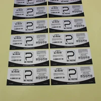 custom printing electronic waterproof adhesive battery label sticker black pvc battery sticker printed adhesive battery label