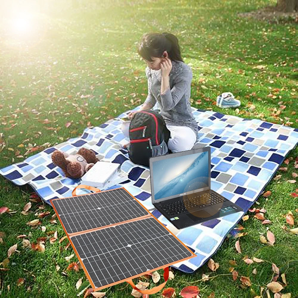 

Xinpuguang solar panel kit 40w 50w 60w 80w 100w flexible foldable 12v battery charger 5v usb for RV camping hiking tablet phone