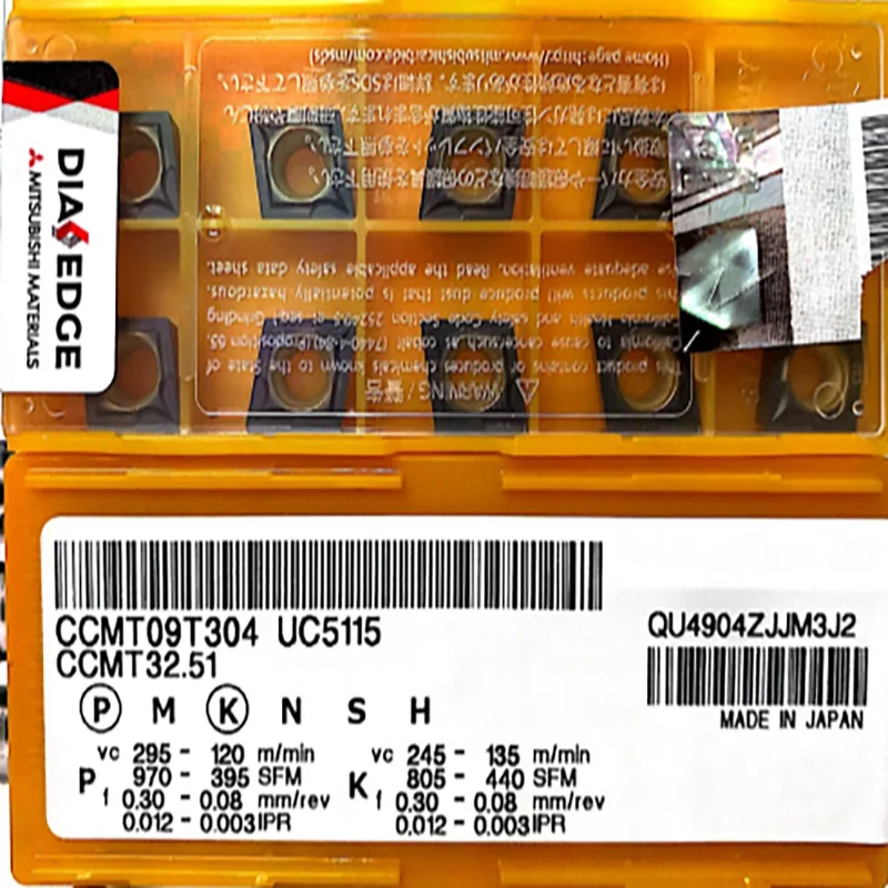 

ЧПУ вставки в форме персика CCMT09T308 UC5115 специально для чугуна