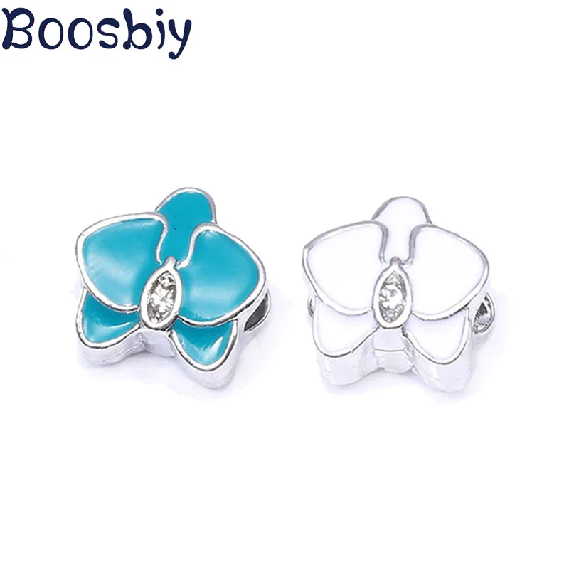 Boosbiy 2 шт. высококачественные белые синие орхидеи с большим отверстием подвески в