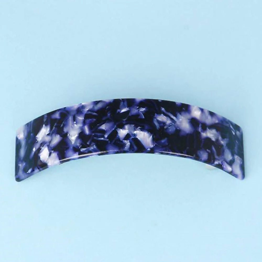 

6pcs Acetate Plate Hair Barrettes Automatic Hair Clip Fashion Ponytail Holders for Medium and Thick Hair