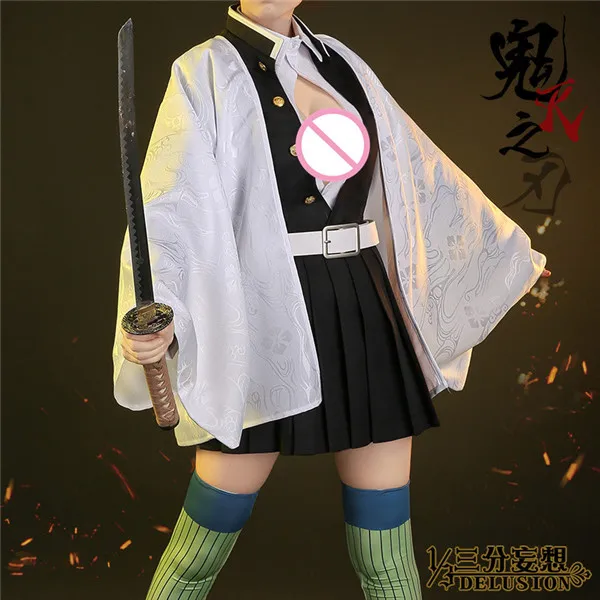 

Demon Slayer Cosplay Costume Kanroji Mitsuri Tokitou Muichirou Tsuyuri Kanawo Kamado Original Version Design Kimono Uniforms