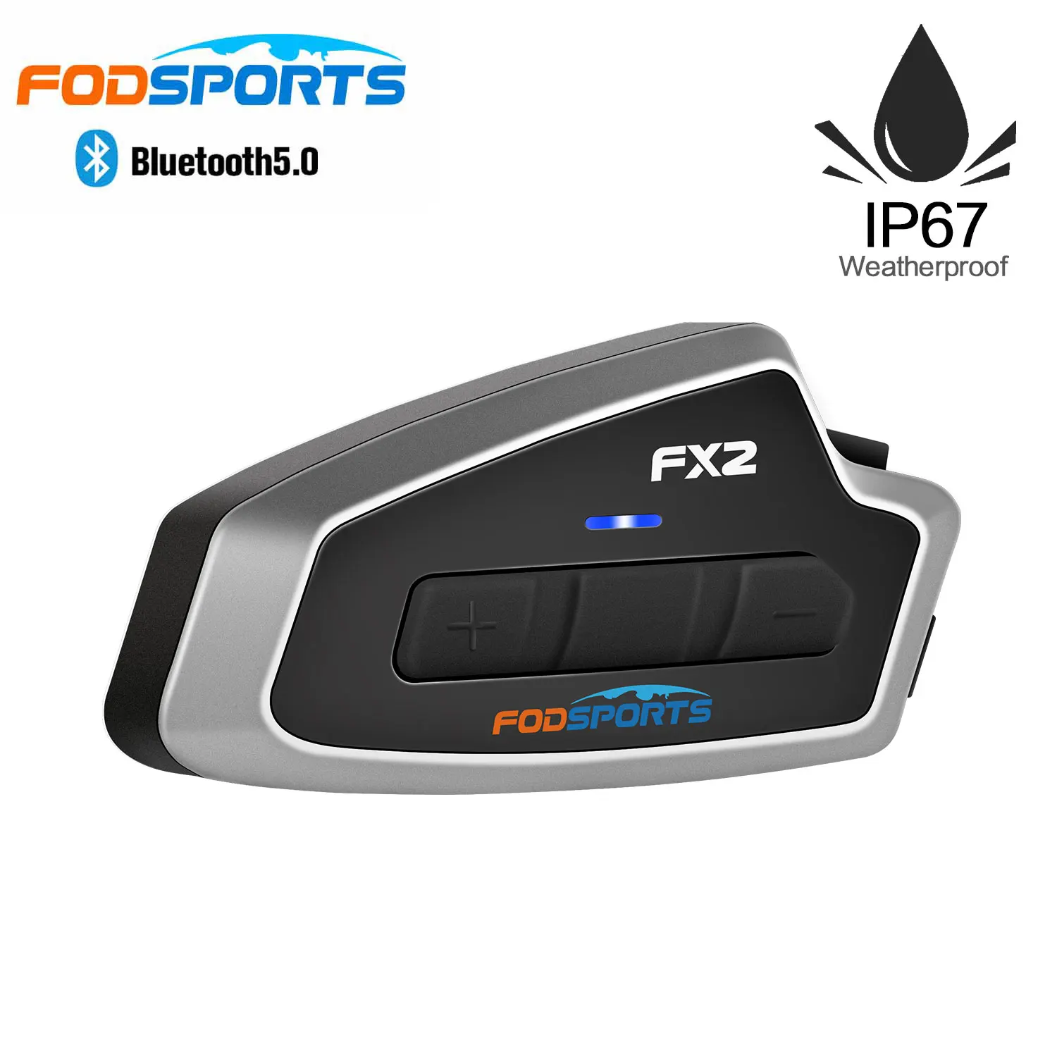 Fodsports FX2 Bluetooth домофон мотоциклетная гарнитура 3 всадника шлем интерфон IP67