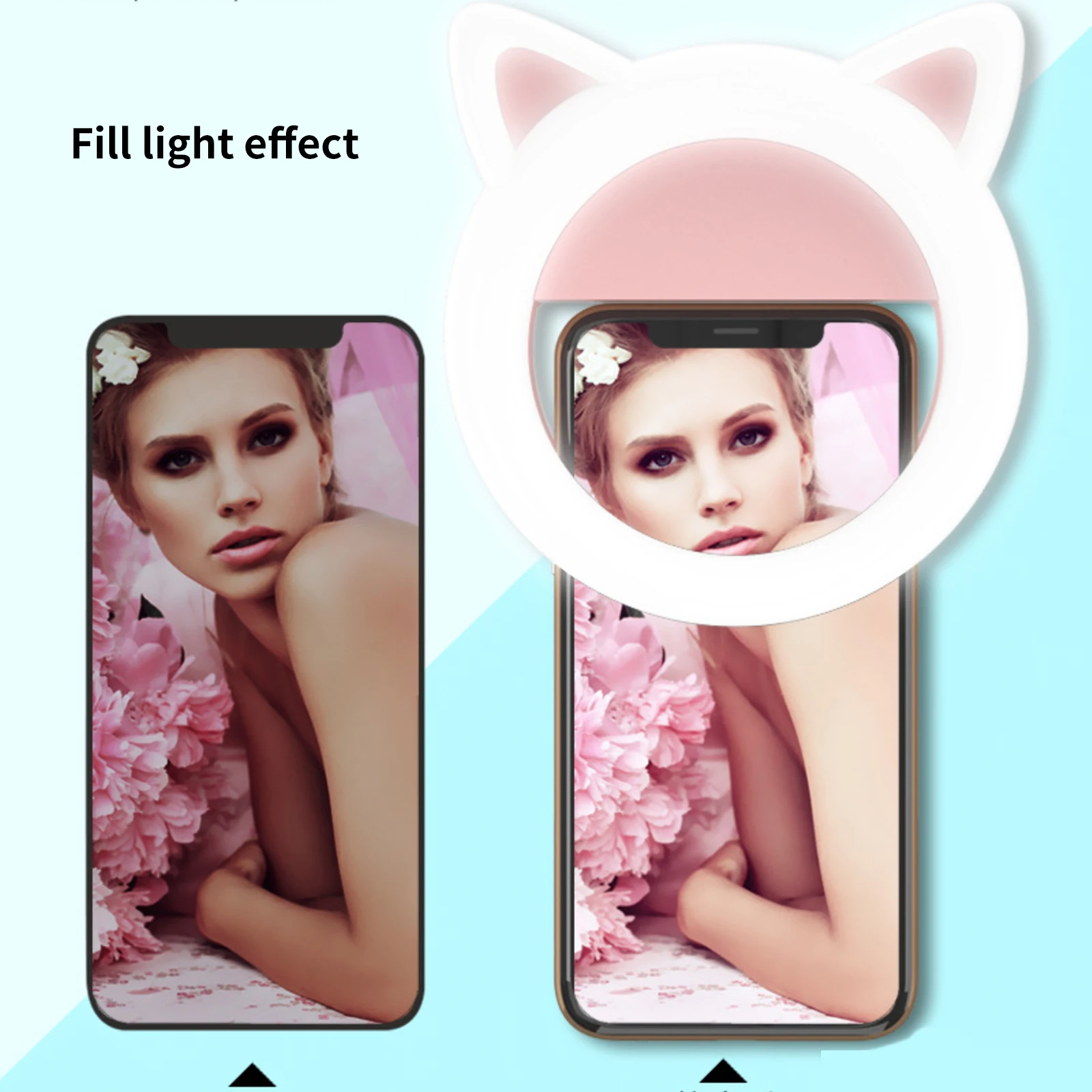 

Selfie LED Ring Fill Light Portable Mobile Phone 100 LED Selfie Lamp for Makeup Video Meeting Webcam Streaming Ring Light
