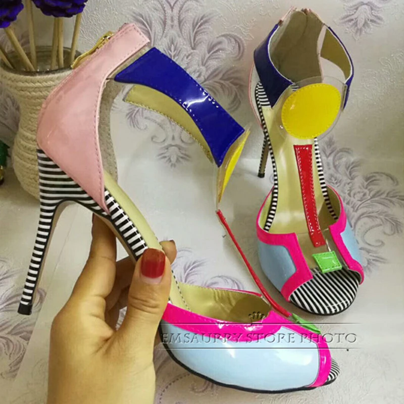 Милые прозрачные сандалии-гладиаторы с открытым носком женские летние туфли из