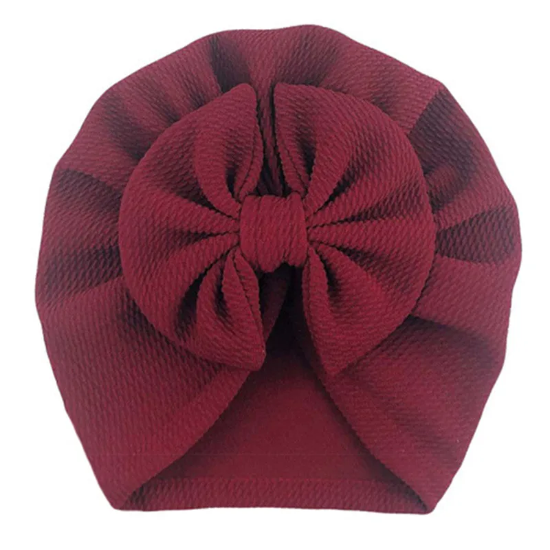 Теплые детские шапки для мальчиков и девочек милые шляпы с бантом младенцев