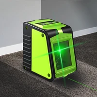 new 2 lines green laser level precision horizontal and vertical laser level device rechargeable battery for indoor or outdoor
