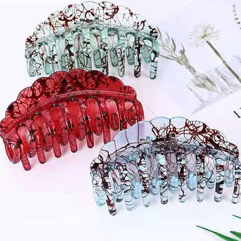 

All-match Plastic Clips Hair Accessories Shark Clips Geometric Unique Multi-color Gripper Simplicity Korean Version Hair Clips