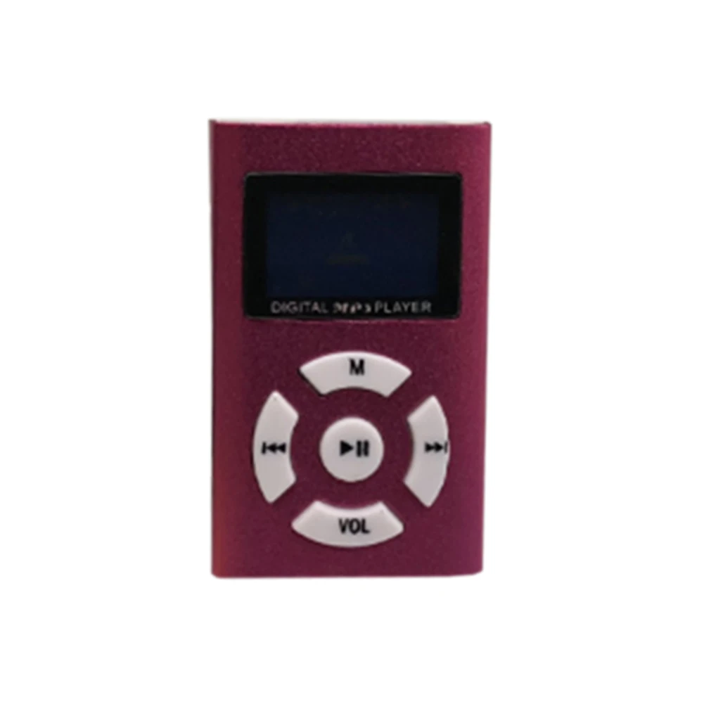 MP3 плеер водонепроницаемый USB мини-зажим ЖК-экран Поддержка 32 ГБ Micro SD TF карта