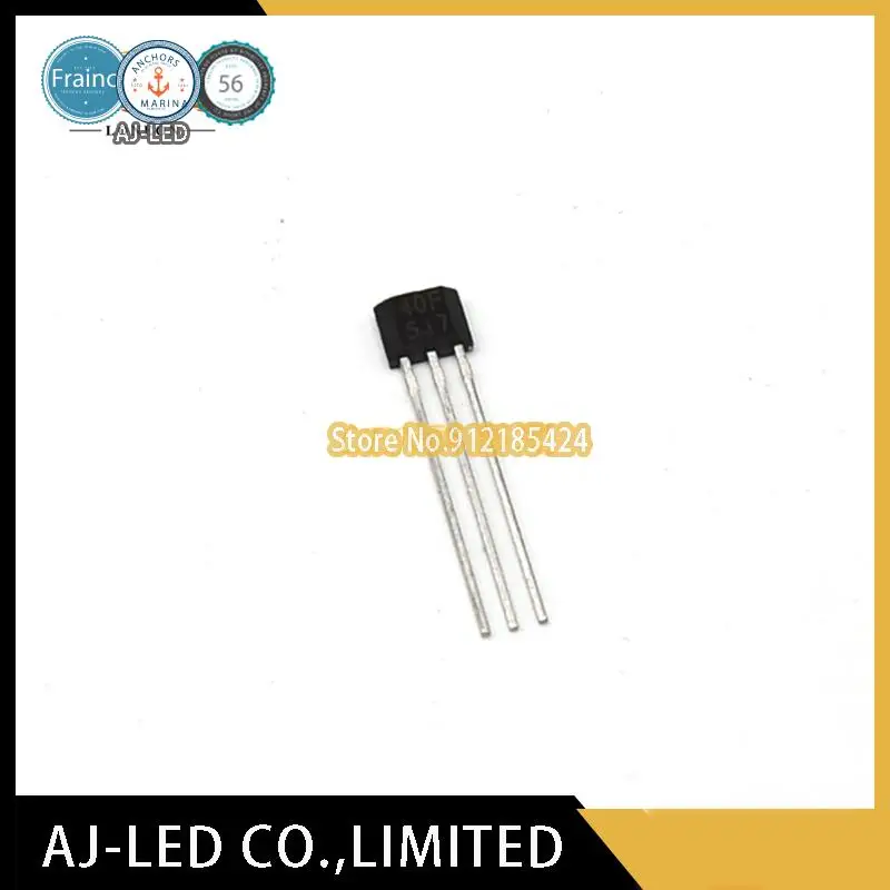 

10pcs/lot SS40F-2 Bipolar Hall Effect Switch Element Sensor 40F Mark:TO-92