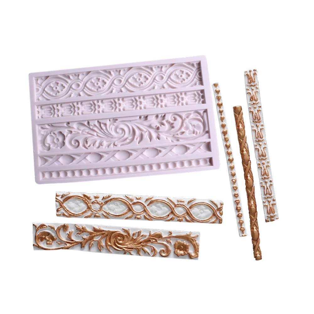 Силиконовая форма для торта Жемчужный Цветок ротанга рельефный узор Коврик