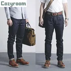 Мужские джинсы Cozyroom 501CT с узкой кромкой, голубые повседневные джинсы Onewash