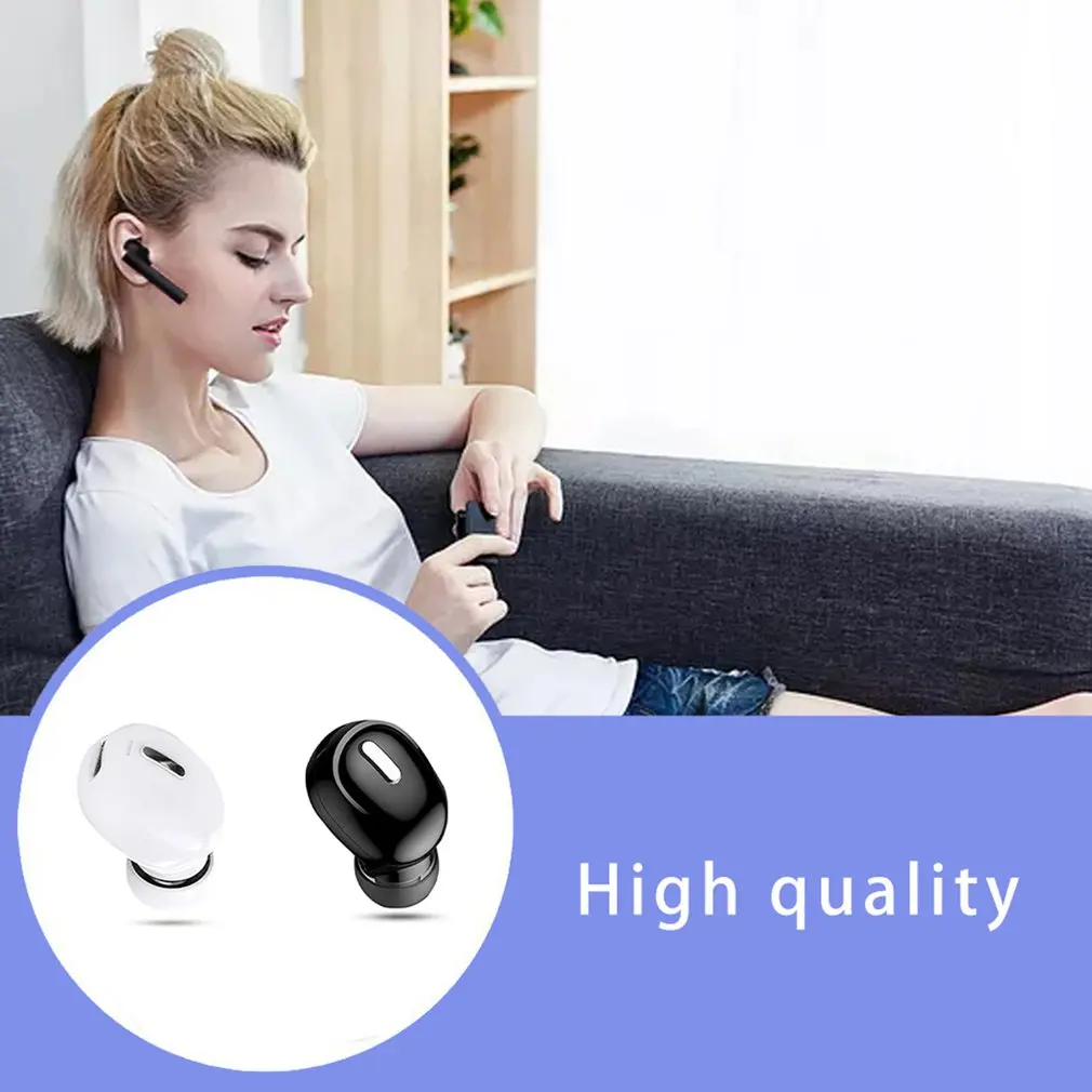 

Mini 5.0 Wireless In-ear Headphones HiFi Sports Headphones with Microphone Hands-free for Huawei and Iphone