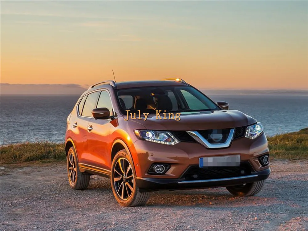 Светодиодный зеркала заднего вида для Nissan X-trail Qashqai Murano Juke Serena, DRL+ стример желтый указатель поворота+ наземный светильник