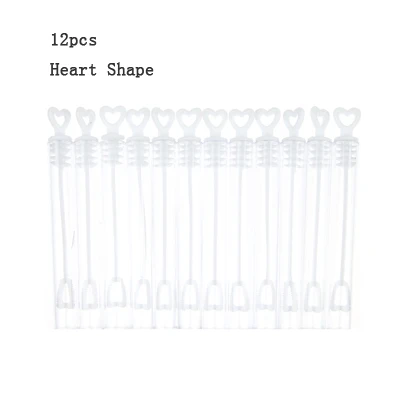 12pcs Heart 12, 6 штук в партии, пустые бутылки для мыльных пузырей одежда для свадьбы, дня рождения украшения детская игрушка производитель пузырей, флисовая верхняя одежда для детей, весело пузырь игрушка - Цвет: 12pcs Heart