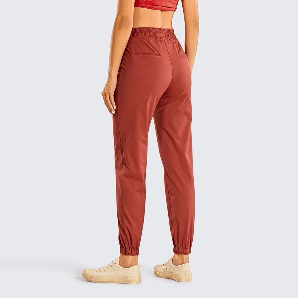 SYROKAN Women's Lightweight Casual Joggers Athletic Drawstring Lounge Pants Elastic Waist with Pockets