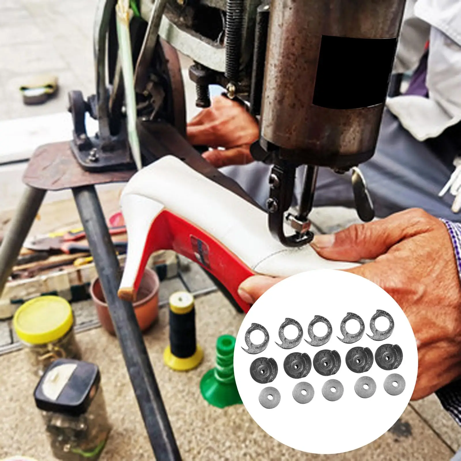 

Spool Shuttle Bobbin+Bobbin Case Singer Sewing Machine Shoe Repair Machine