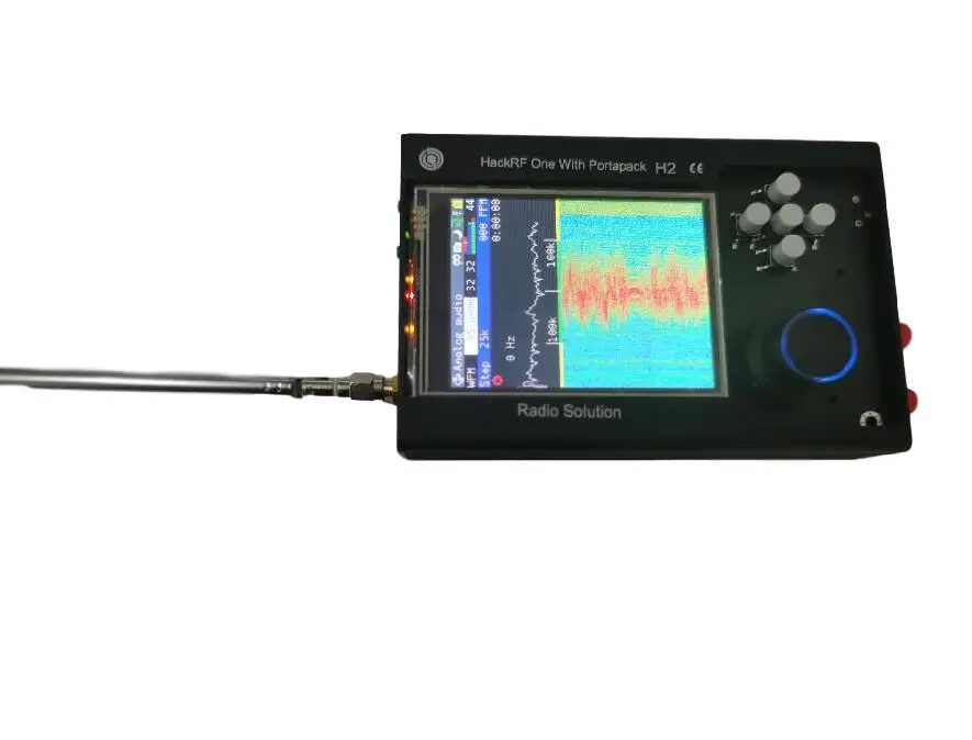 

PORTAPACK H2 + HACKRF ONE SDR Radio with Havoc Firmware + 0.5ppm TCXO GPS + 3.2 inch Touch LCD + 1500mAh Battery + Metal Case