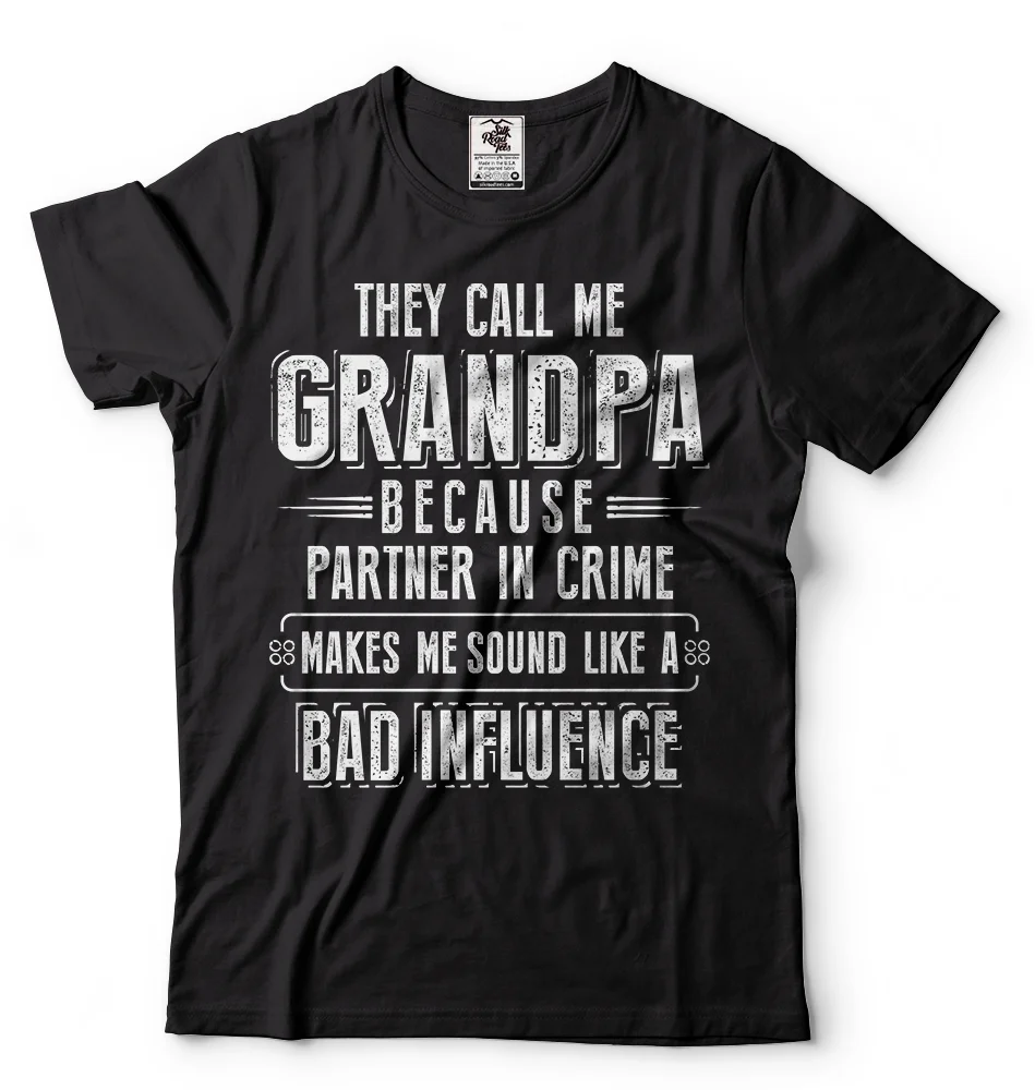 Футболка с надписью Grandpa дед внука внучка лучший подарок для Дедушки футболка