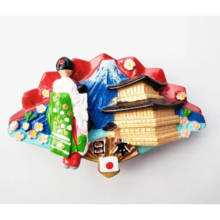 Mount Fuji dancer Магнит на холодильник Декор японский туристский сувенир lucky cat Токио Fujiyama Kinkakuji магнитные наклейки на холодильник из смолы наклейки - Цвет: Mount Fuji dancer