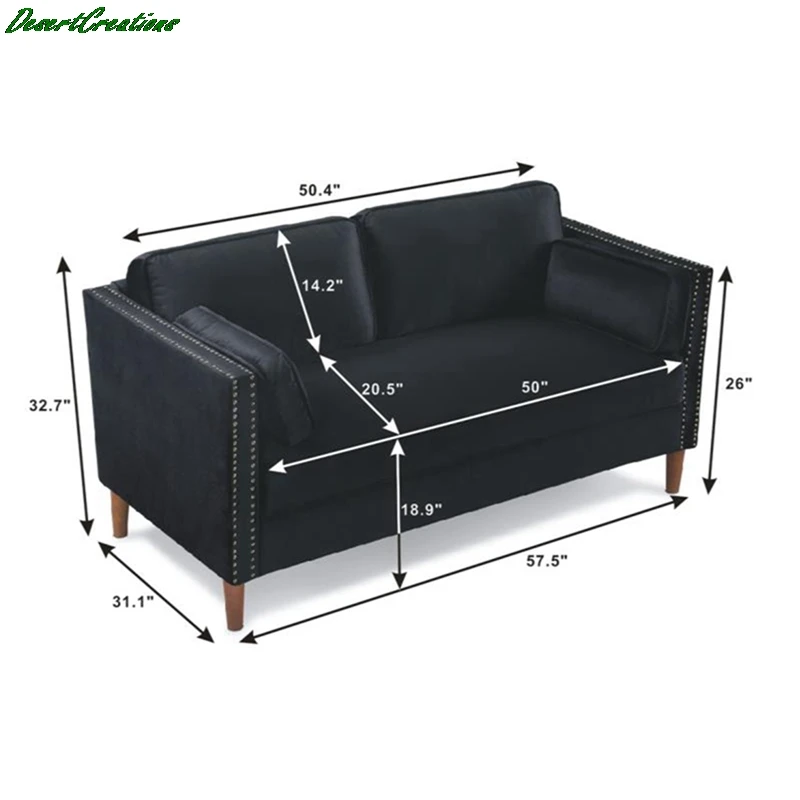 

iving Room Sofas Bedroom Simple Two-person Sofa Couches for Living Room Home Furniture Couch