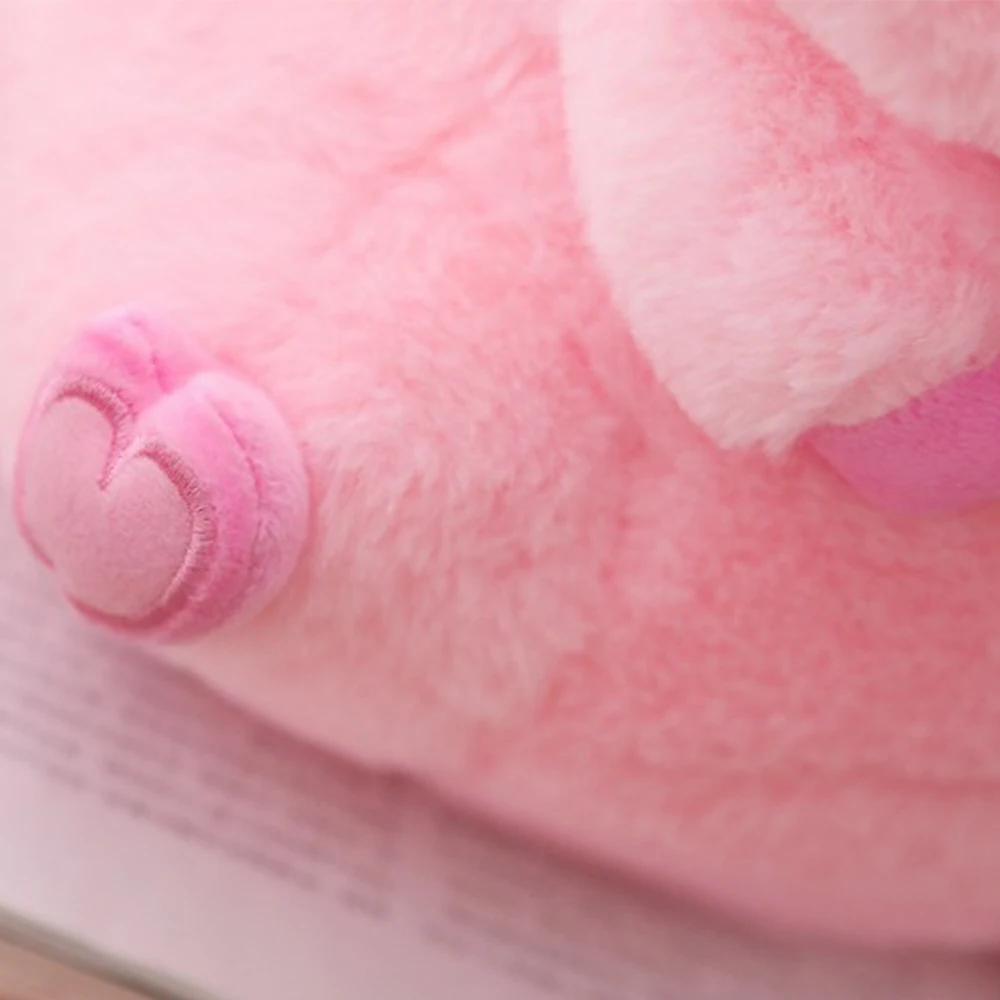 Розовый сидящий свинья большая голова Копилка Мягкая кукла Дети Huggable животное мягкая упаковка Детская плюшевая игрушка спящий компаньон Аппетитный плюш