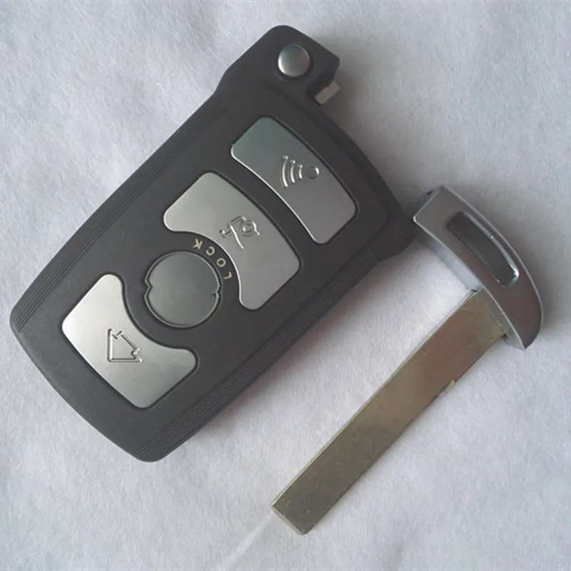 

DAKATU 5PCS 4 Button Smart Car Remote Key Shell Fob For BMW 7 Series 730.745.740.750.760 Replacement Keyless entry fob case