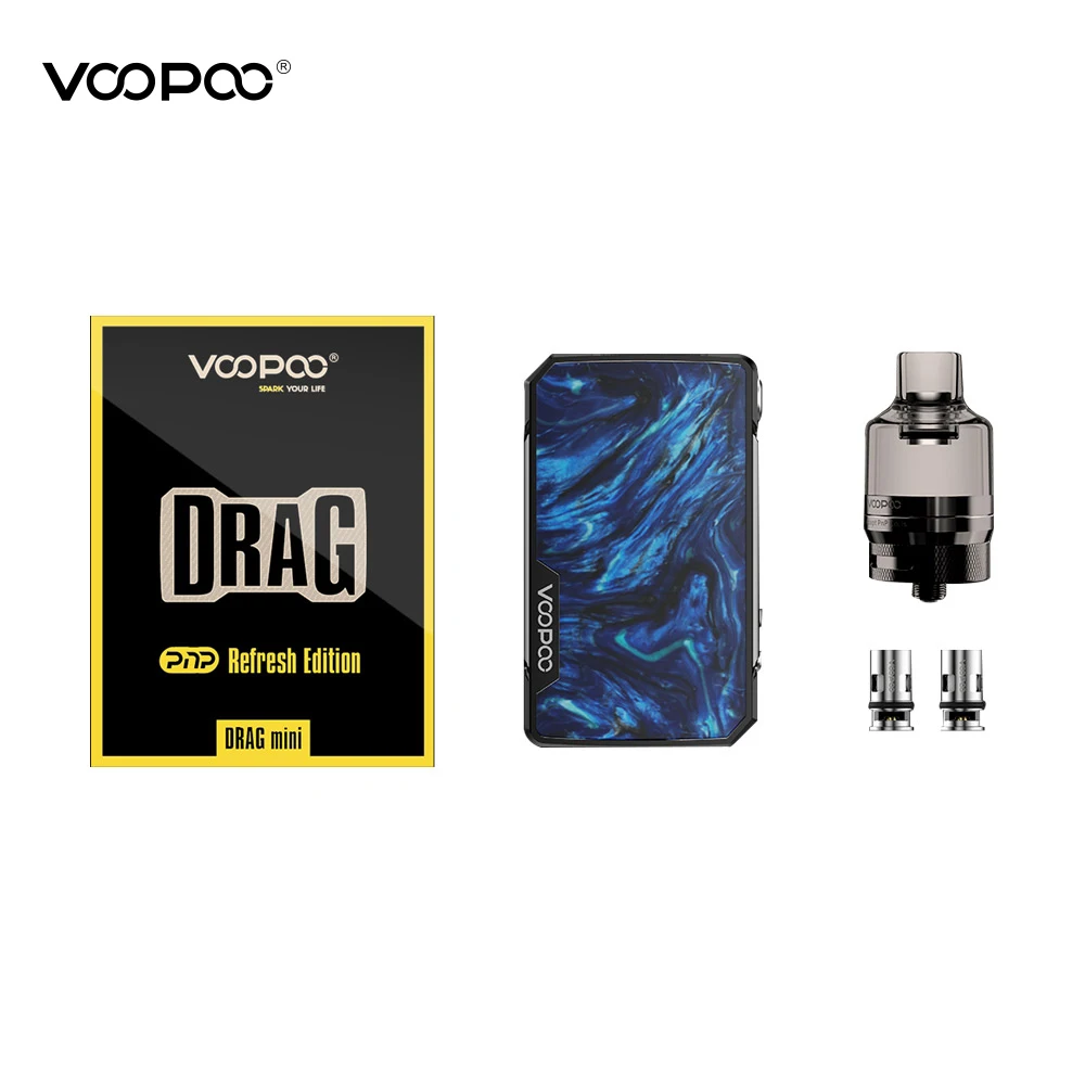 【New】 voopoo Drag Mini с PnP Kit (Refresh Edition) 4400mAh система батарейного отсека 117W выход